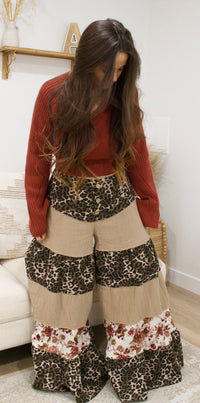 Cheetah Floral Bottoms