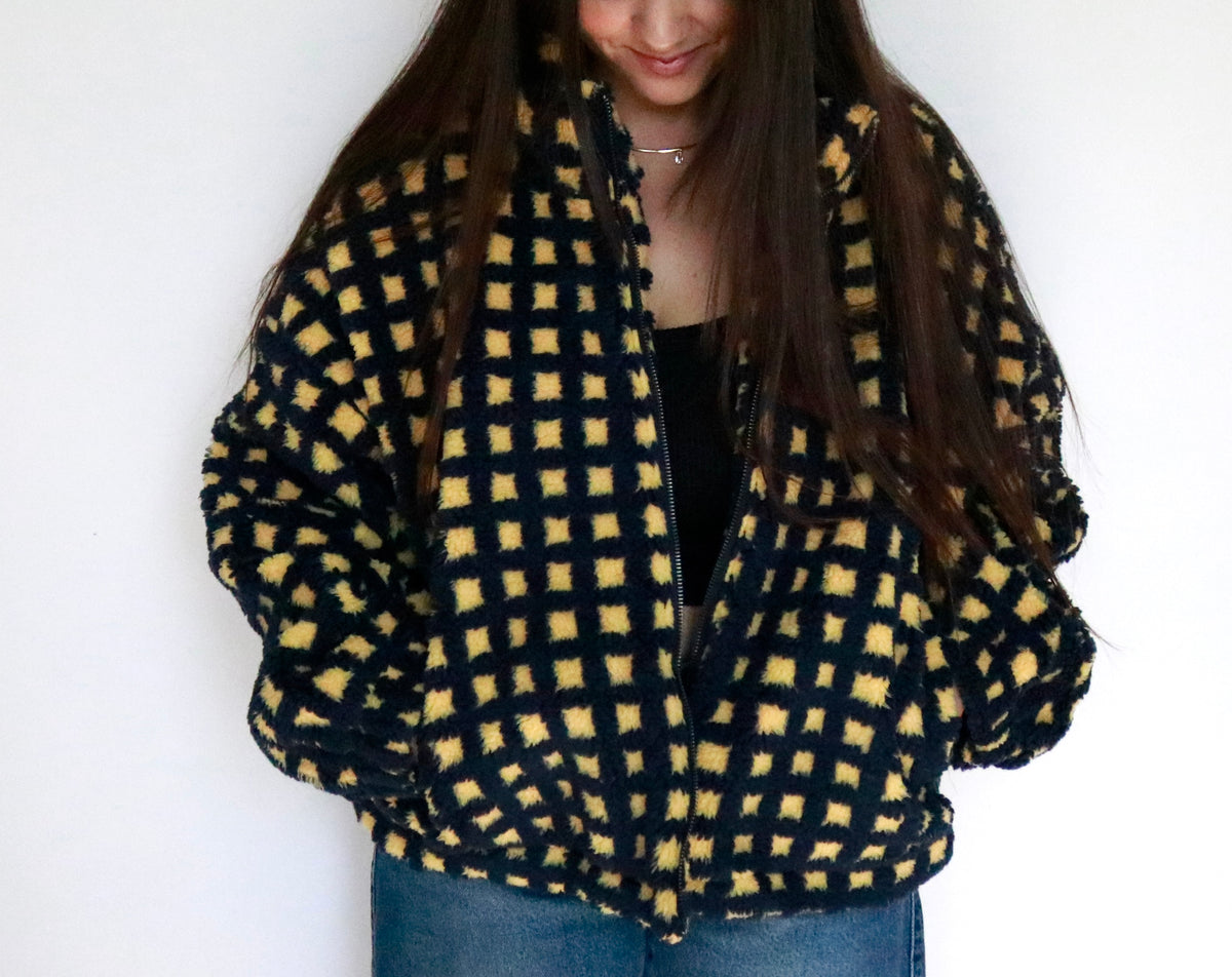 Checkered Puffer Jacket