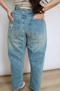 Roped Barrel Jeans