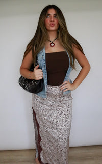 Western Leopard Skirt