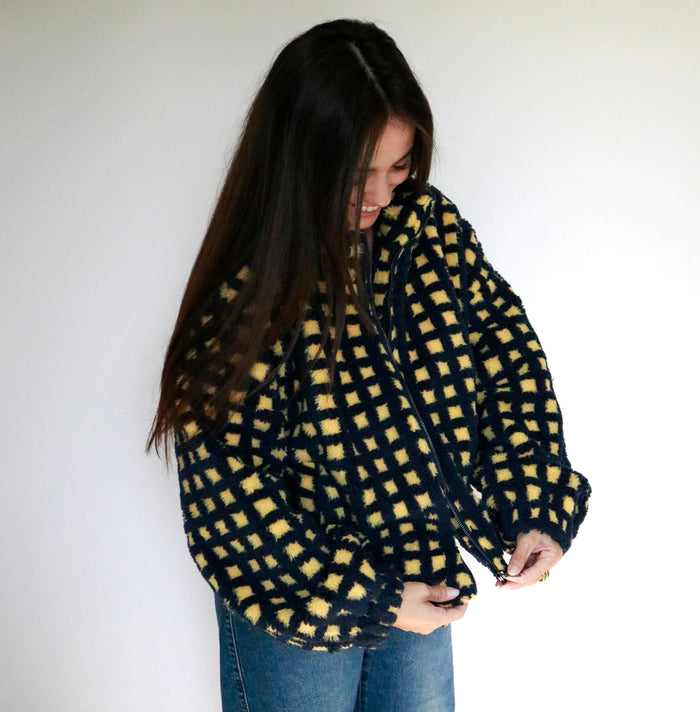 Checkered Puffer Jacket