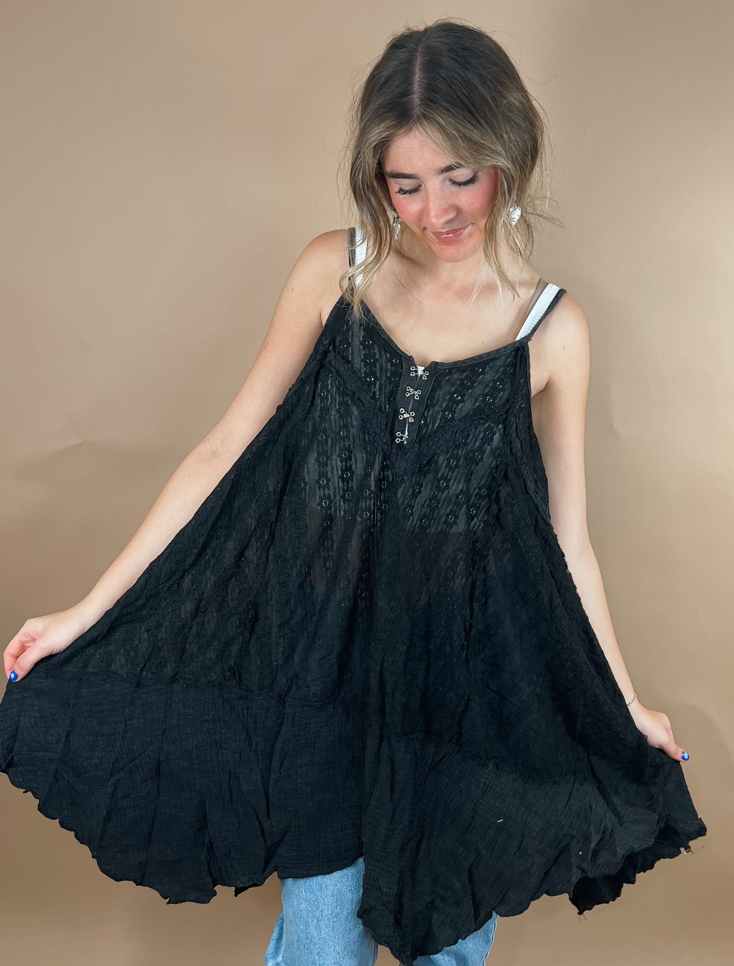 Lace throw over dress sale