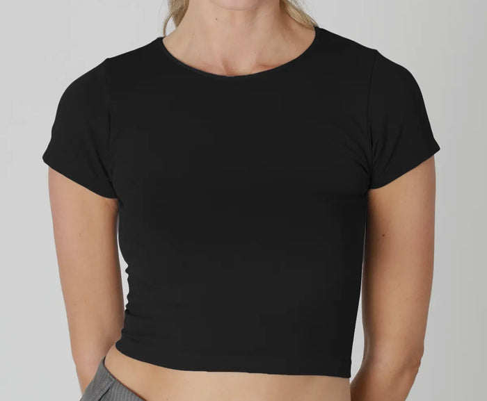 Jersery Crew Neck Top